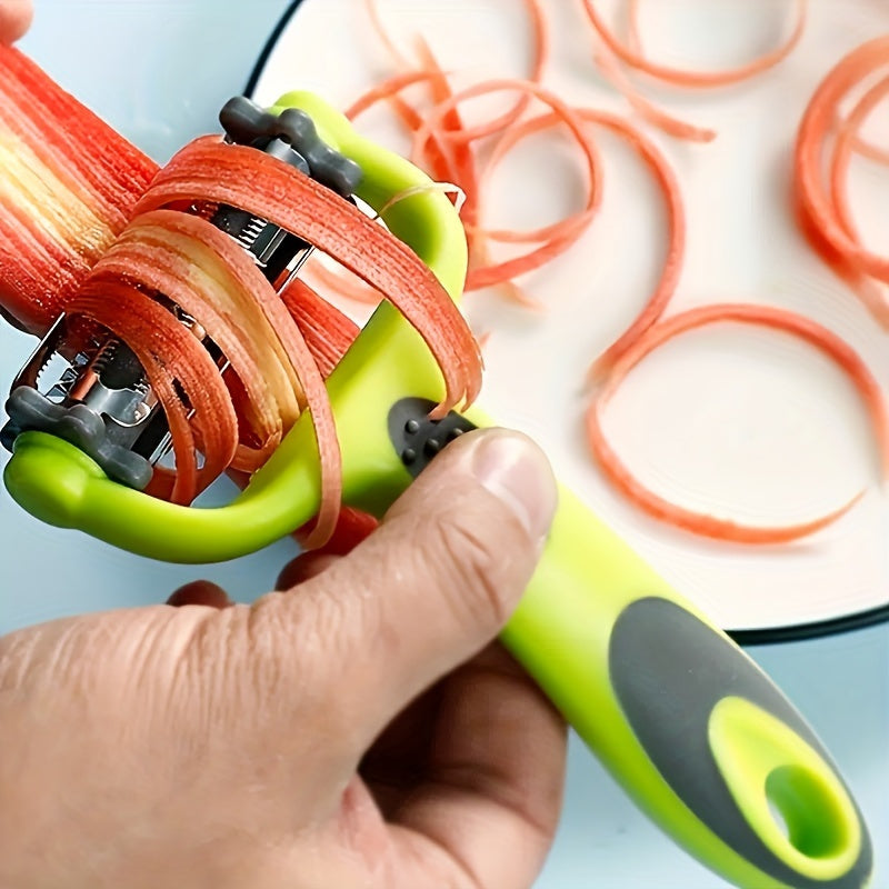 3 in 1 Vegetable Peeler - Fruit Peeler, Kitchen Vegetable Peeler, Potato Peeler, Multi-function Vegetable Cutter, Fruit/Vegetable/Carrot Slicer, Kitchen Tools, Kitchen Accessories, Fruit Peeler