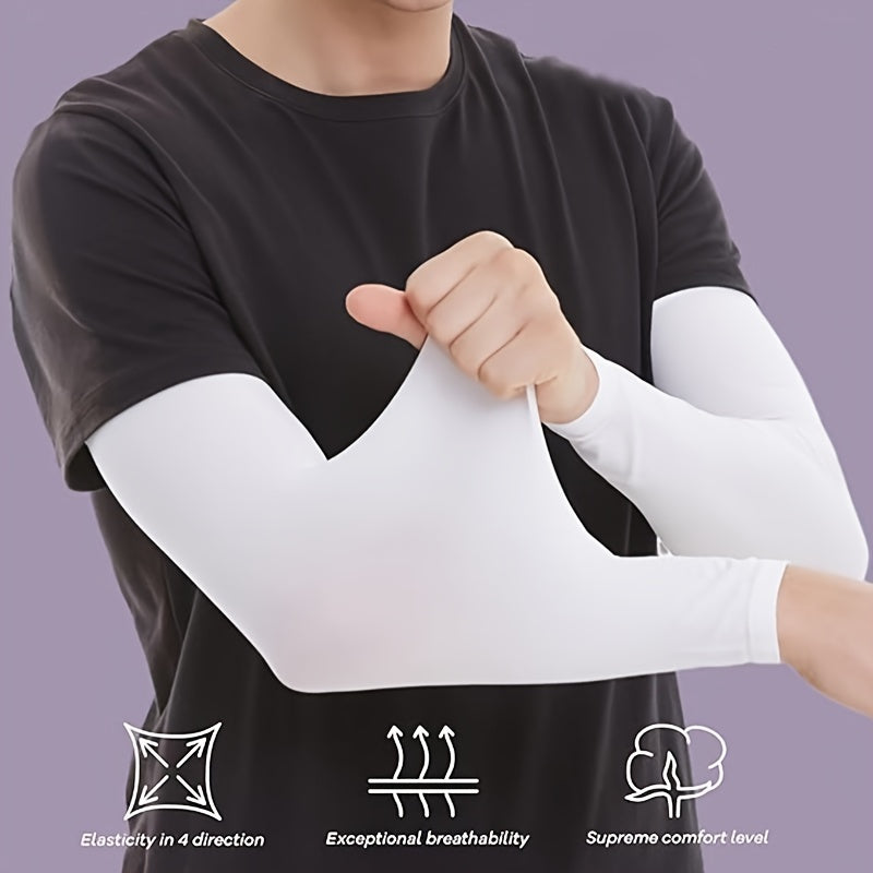 3 Pairs Cooling Arm Sleeves | Breathable Elastic Quick-Dry Fabric, Ideal for Summer for Sports And Cycling