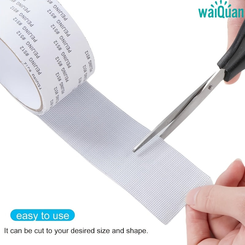 20M Window Screen Repair Tape Self-Adhesive Waterproof Screen Broken Holes Repair Patch Stickers Screen Door Anti-Mosquito Mesh Tape Grey