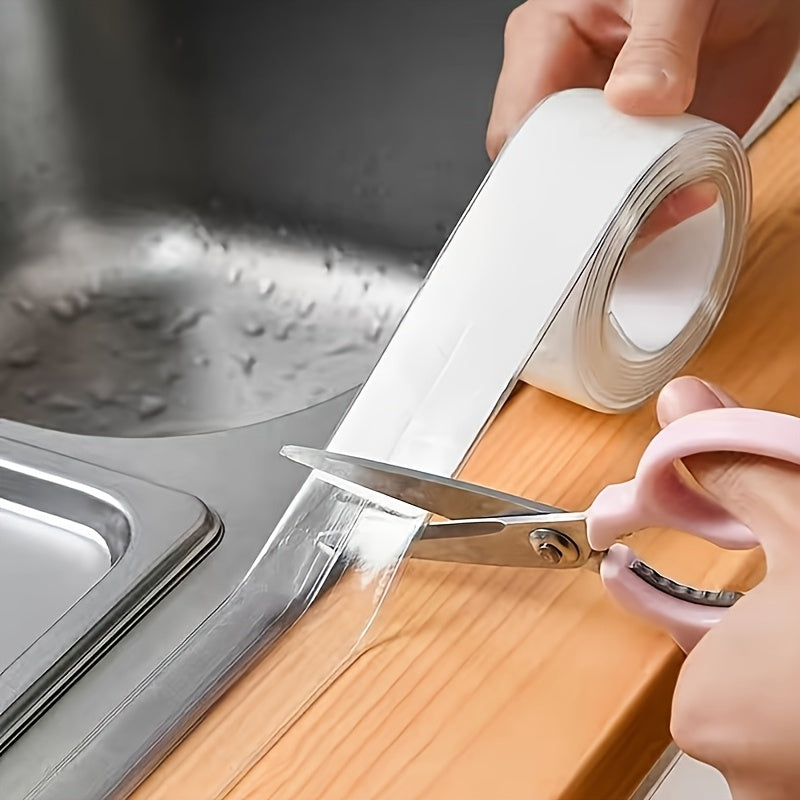 10m Transparent Waterproof Sealing Tape | Ideal for Kitchen and Bathroom Countertops, Toilet Gaps, and Corner Joint Bonding Strips, Perfect for Home Renovation