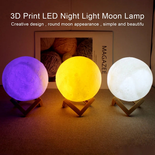 Enchanting Galaxy Moon Lamp